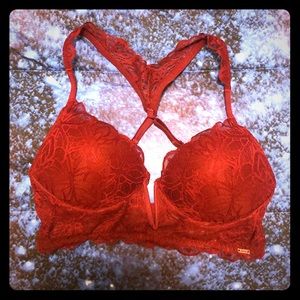 Burgundy “Date Night” Push-up Victoria Secret Pink